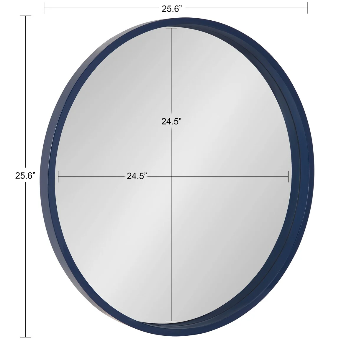 Round Wood Accent Wall Mirror, Modern Decorative Wooden Frame Mirror for Living Room, Bedroom and Entryway - Image 87
