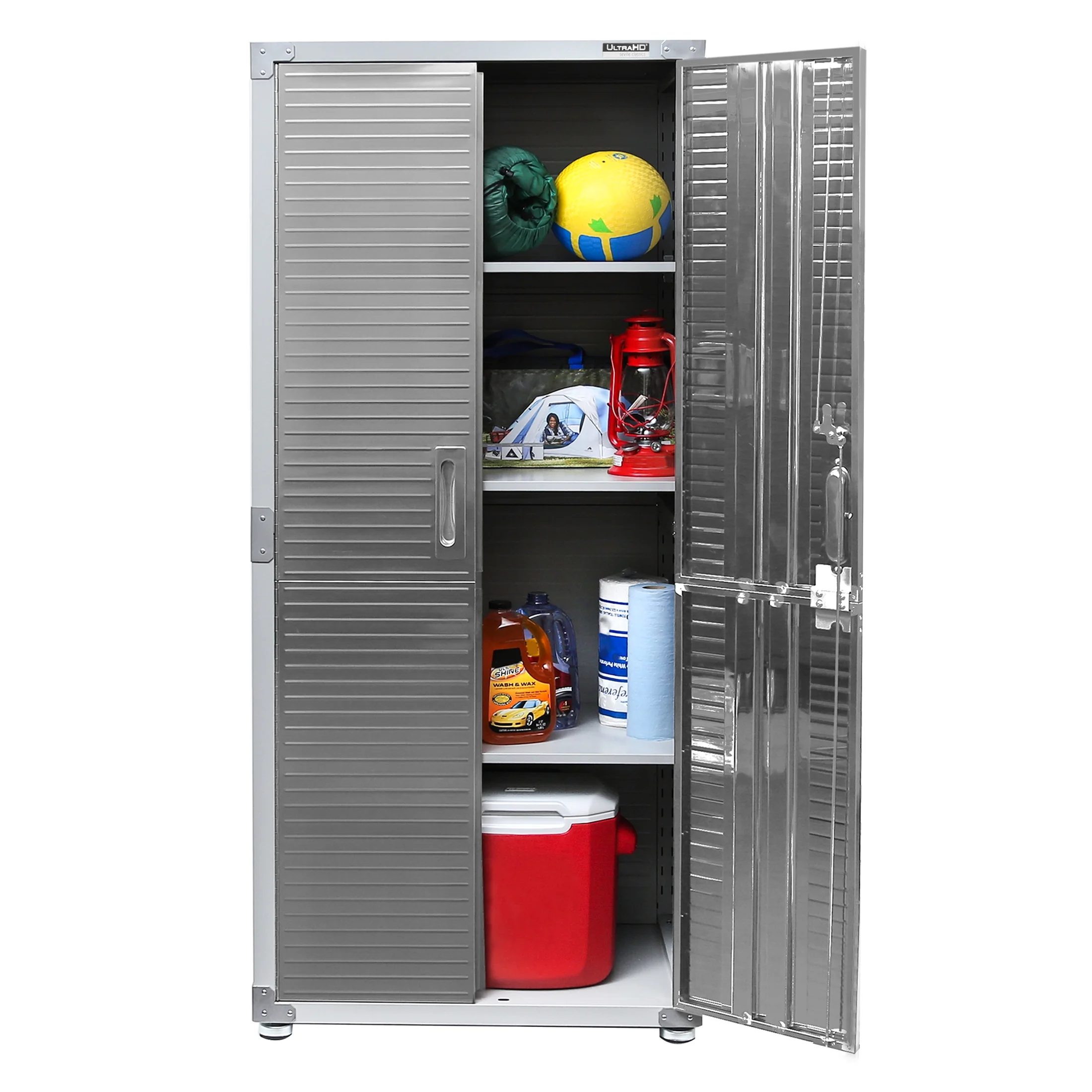 Seville Classics UltraHD? Steel Body Lockable Storage Cabinet Organizer Locker Shelving Unit, Graphite, 30" W x 18" D x 72" H - Image 15
