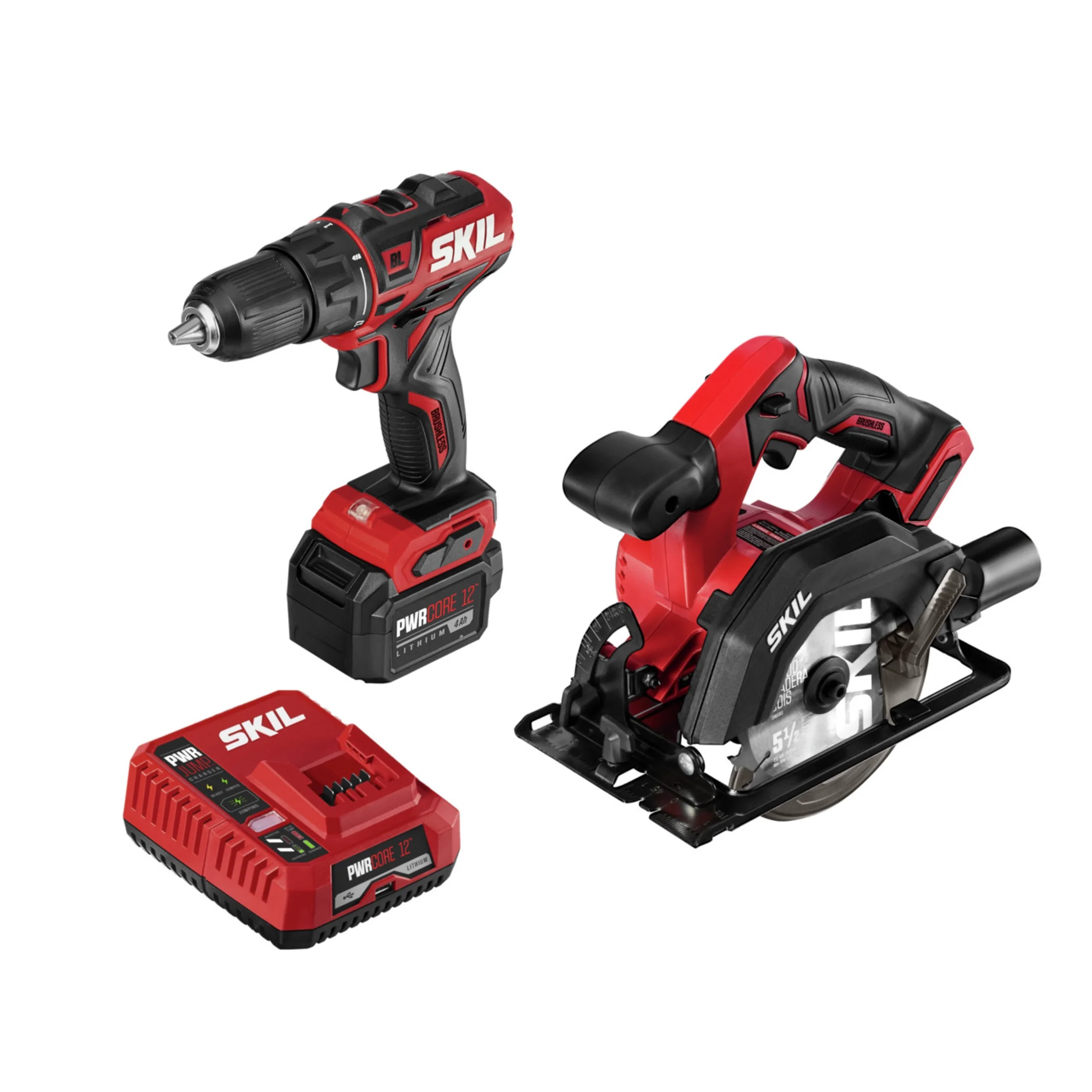 SKIL Brushless 12V Cordless Drill Driver, Circular Saw, and Oscillating Multi Tool Kit - Image 2