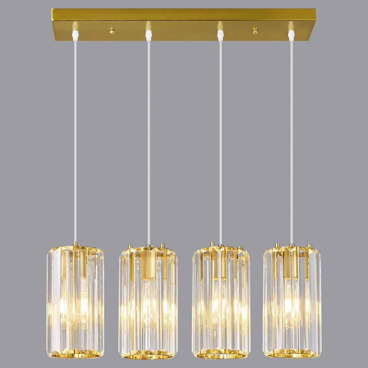 Chrome Pendant Lighting, Modern Pendant Light, Mini Crystal Chandeliers, Adjustable Pendant Light Fixture for Kitchen Island, Dining Room, Corridor & Bedroom (Chrome, 3-Pack) - Image 21