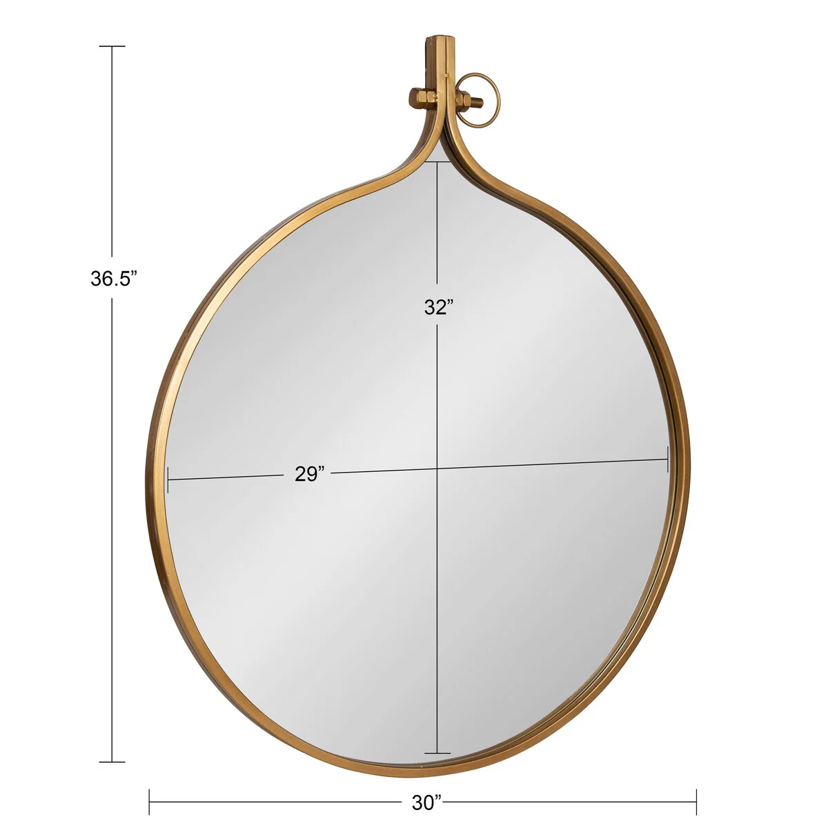 Modern Round Wall Mirror, Decorative Circular Accent Mirror for Living Room, Bedroom and Entryway - Image 70