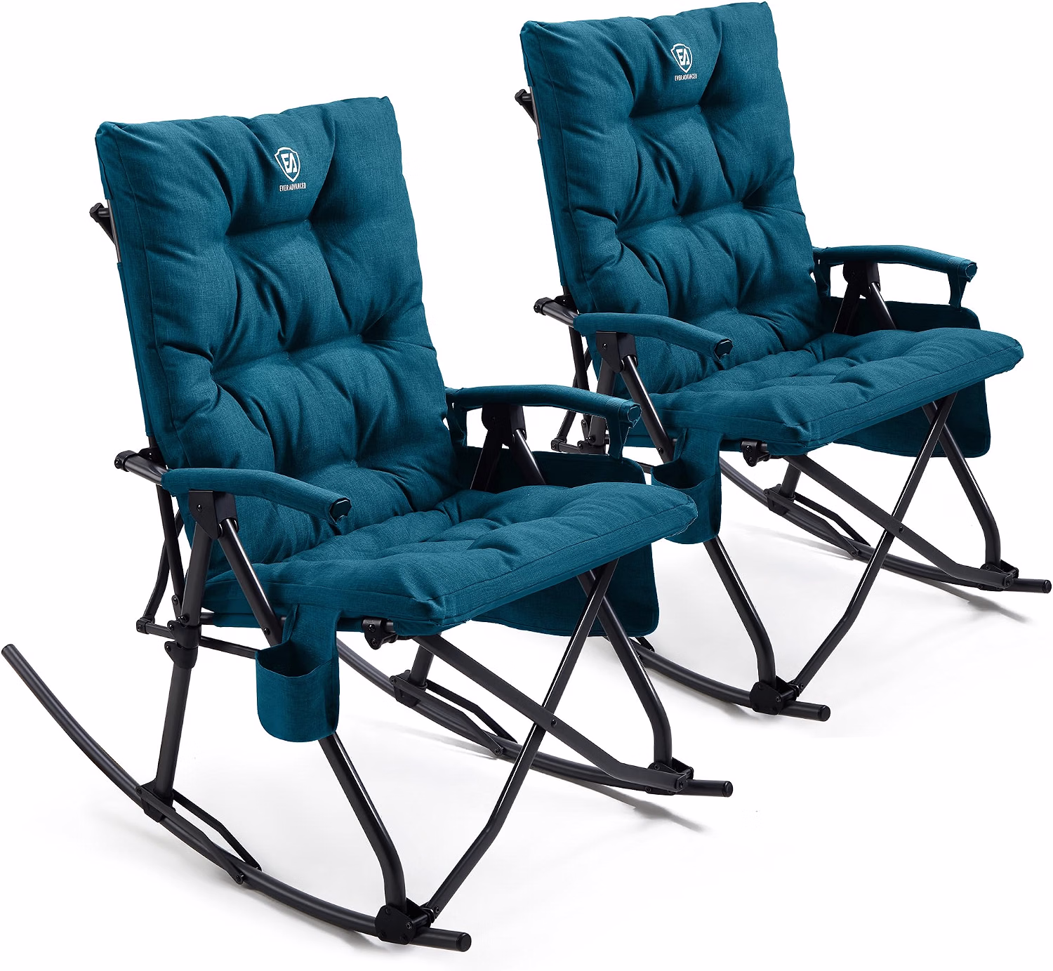 Oversized Folding Rocking Camping Chair, Padded - Image 9