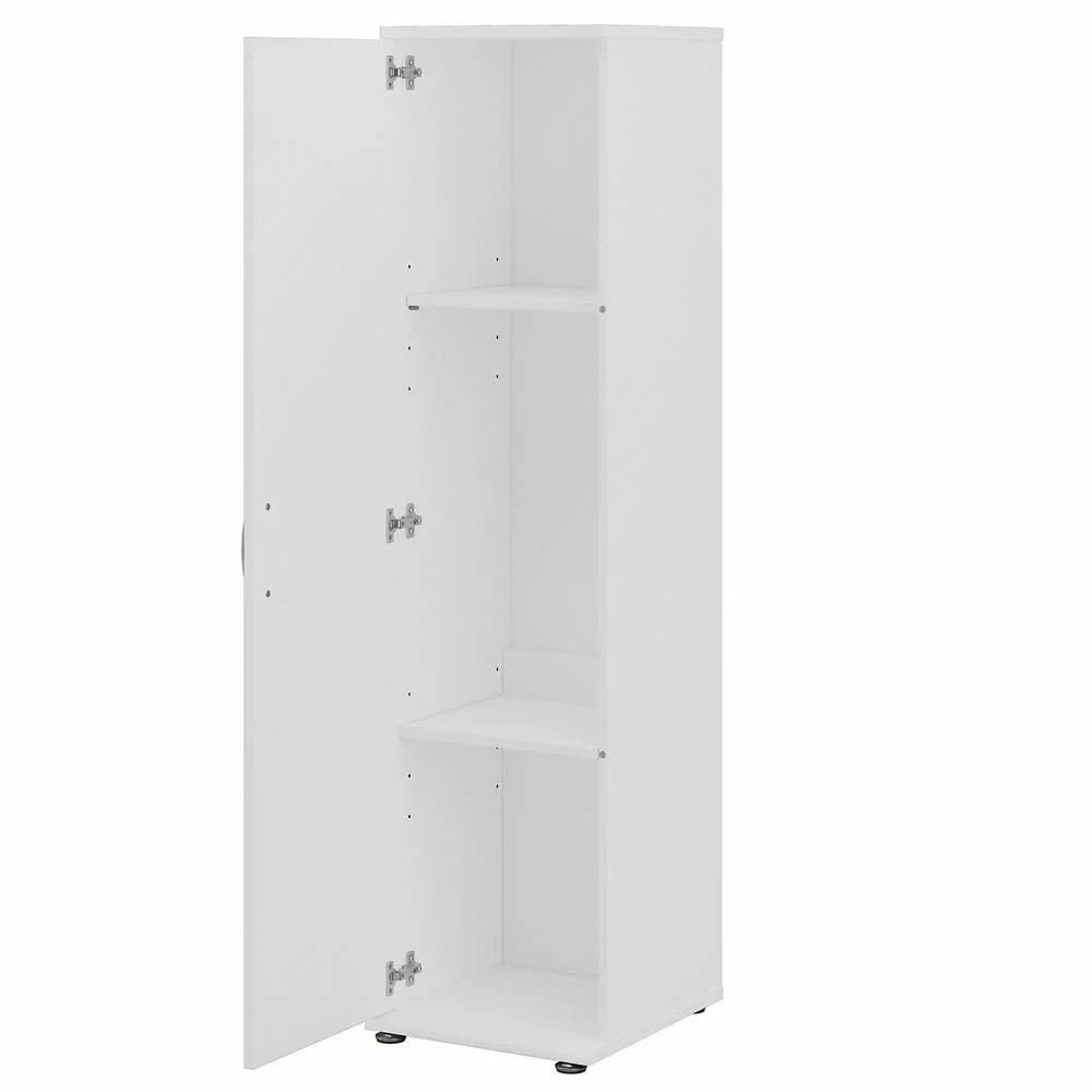 Universal Tall Narrow Storage Cabinet in Platinum Gray - Engineered Wood - Image 17