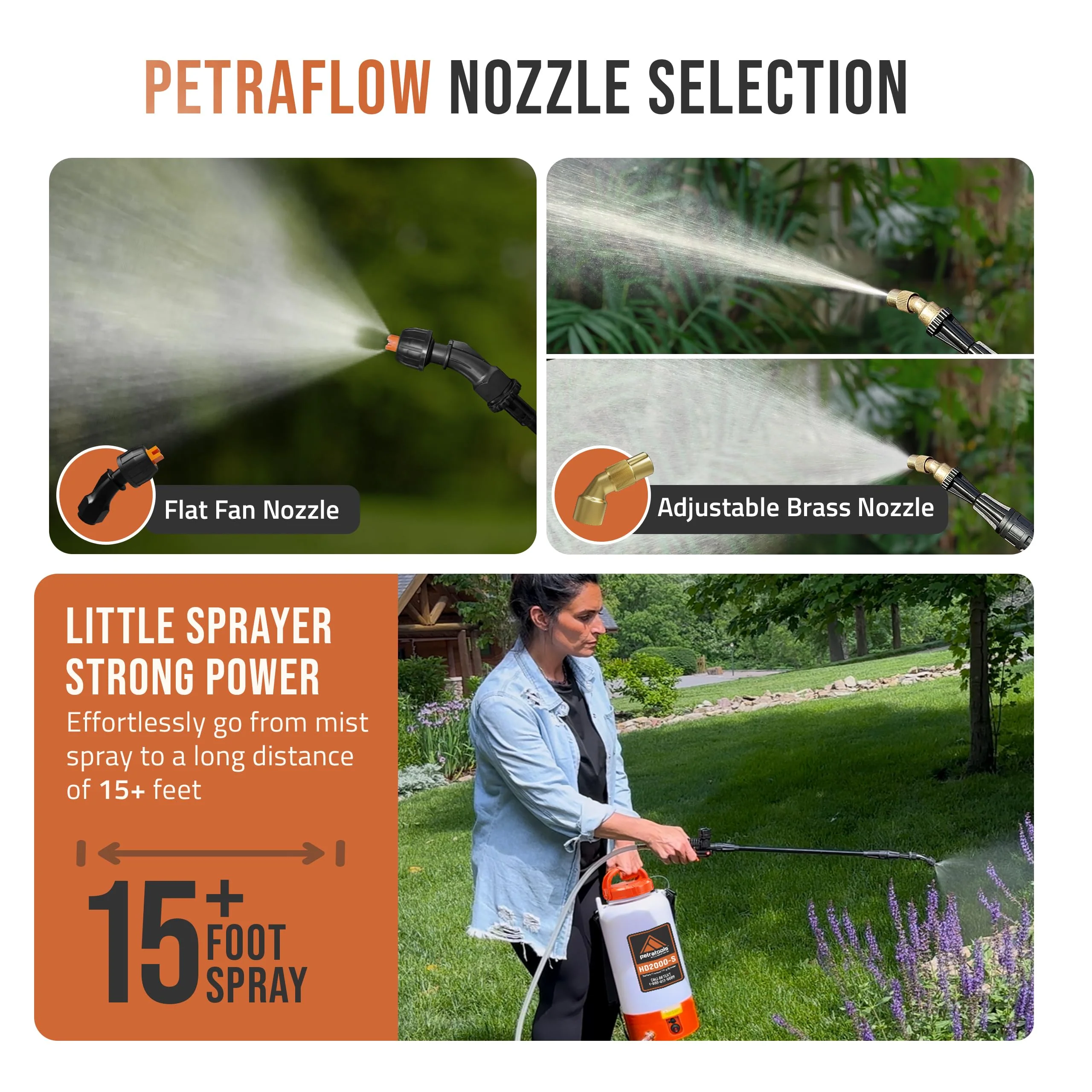 2 Gallon Battery Powered Sprayer, Rechargeable Cordless Electric Pump Sprayer for Garden, Lawn and Outdoor Use - Image 4