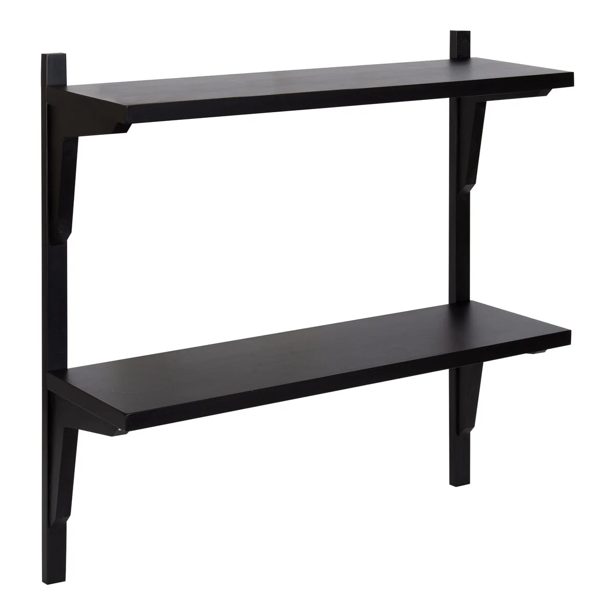 Mid-Century Wall Shelves, 24x8x24 Inch Decorative Wall Mounted Storage and Display Shelving for Home Decor - Image 2