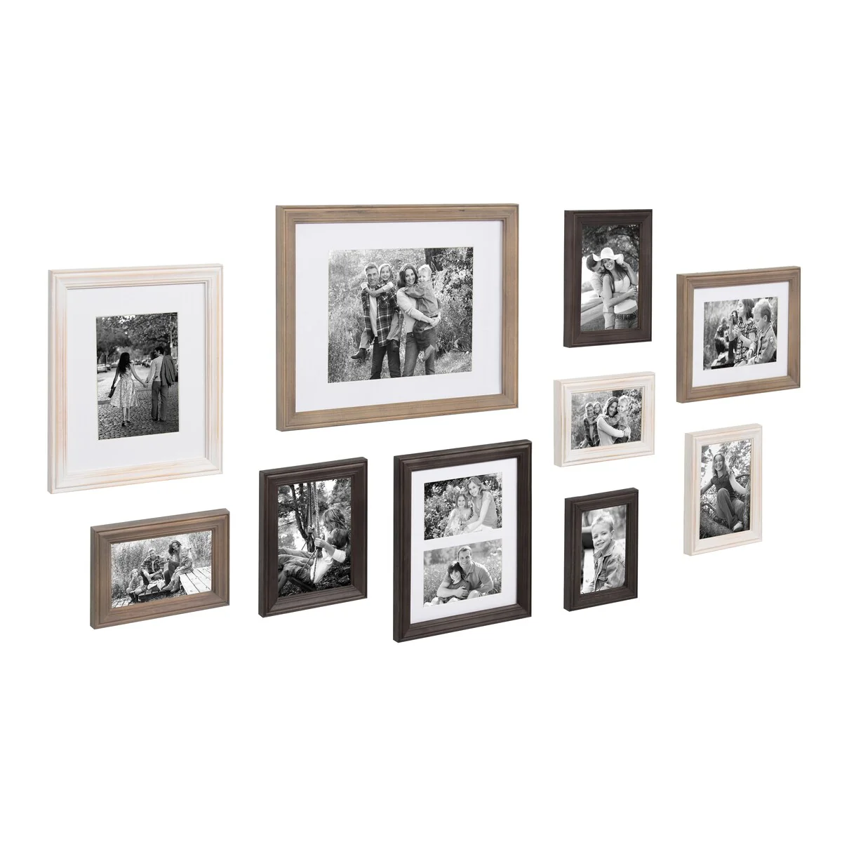 10-Piece Wood Gallery Wall Picture Frame Set, Decorative Photo Display Frames for Living Room, Bedroom and Home Decor - Image 56
