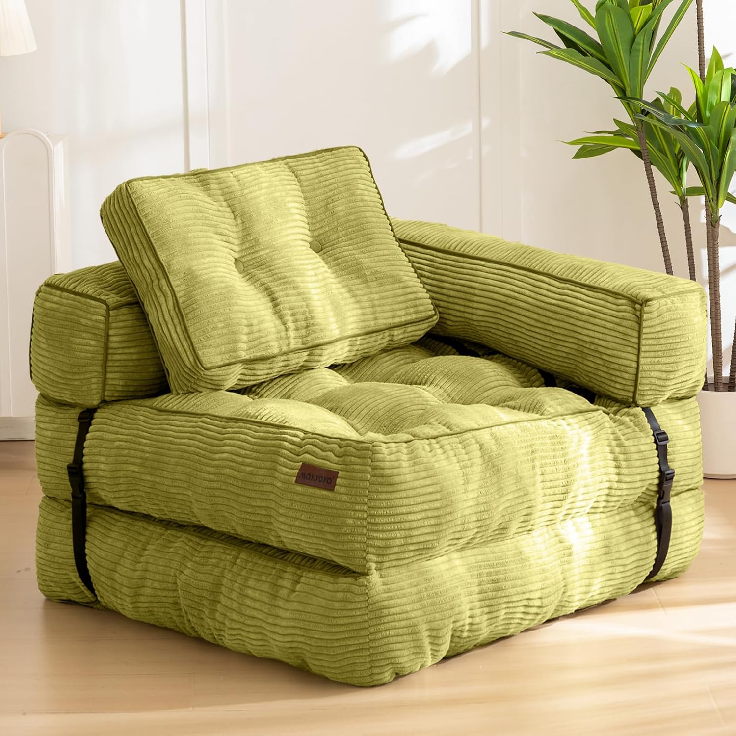 Folding Sofa Bed, Convertible Chair Bed with Pillow