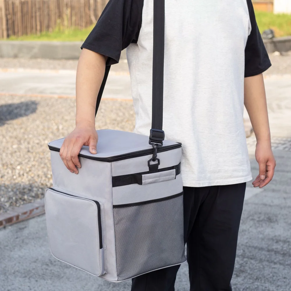 AITOCO Cooler on Wheels Lightweight Cooler Insulated Trolley Cart with Handle 35L Leakproof Bag for Travel Picnic Patio Outdoor Beach Camping manner - Image 9