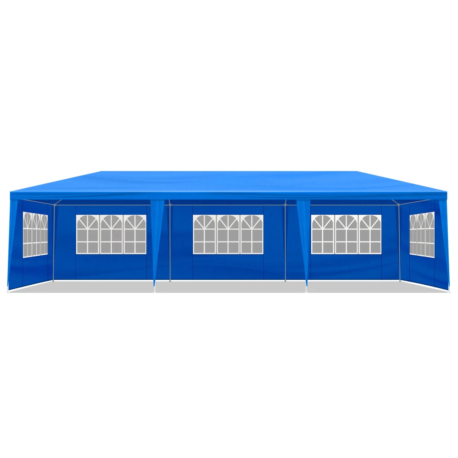 10'x30' Outdoor Party Tent with 8 Removable Sidewalls - Waterproof Canopy Patio Wedding Gazebo for Backyard Events, Blue - Image 2