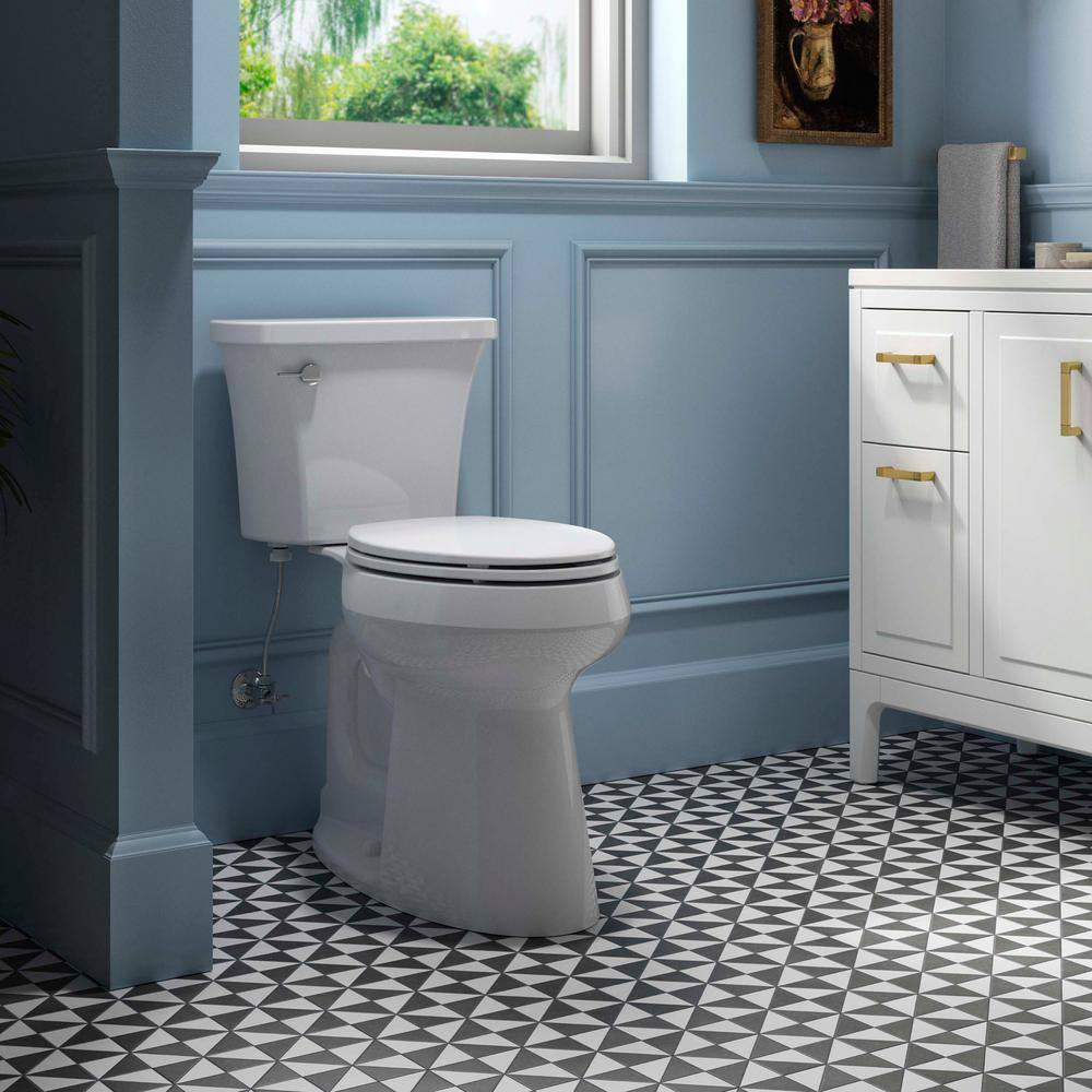 Extra Tall Complete Solution 2-piece 1.28 GPF Single Flush Elongated Toilet in White (Seat Included) 78305-0 - Image 2