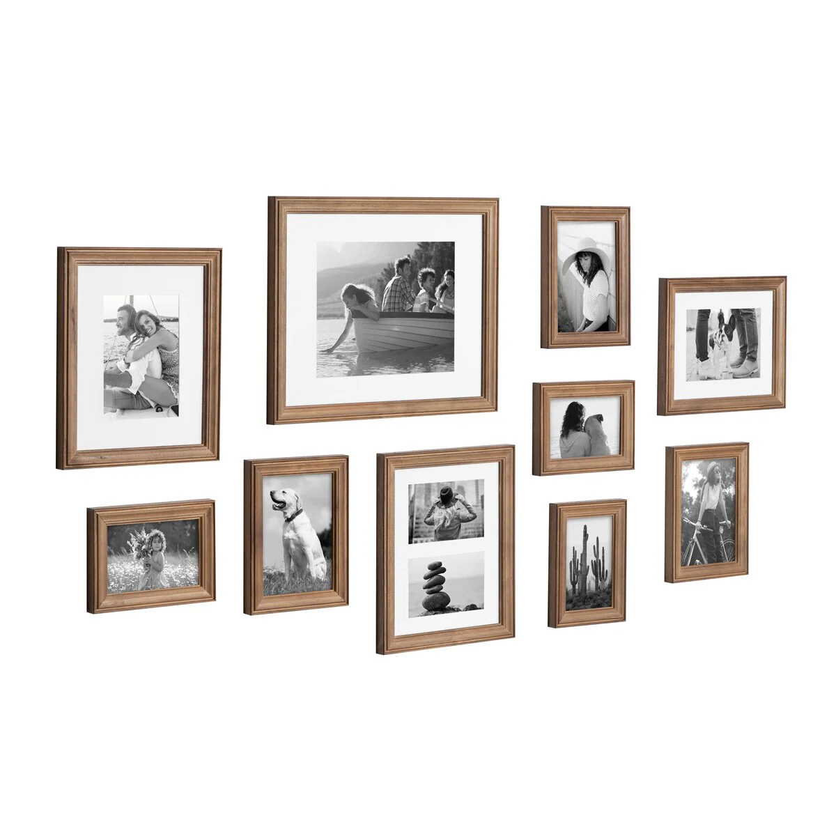 10-Piece Wood Gallery Wall Picture Frame Set, Decorative Photo Display Frames for Living Room, Bedroom and Home Decor - Image 24