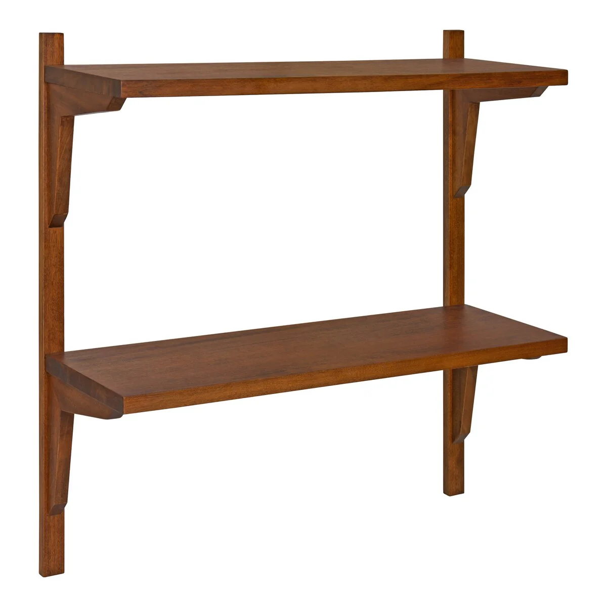 Mid-Century Wall Shelves, 24x8x24 Inch Decorative Wall Mounted Storage and Display Shelving for Home Decor - Image 6