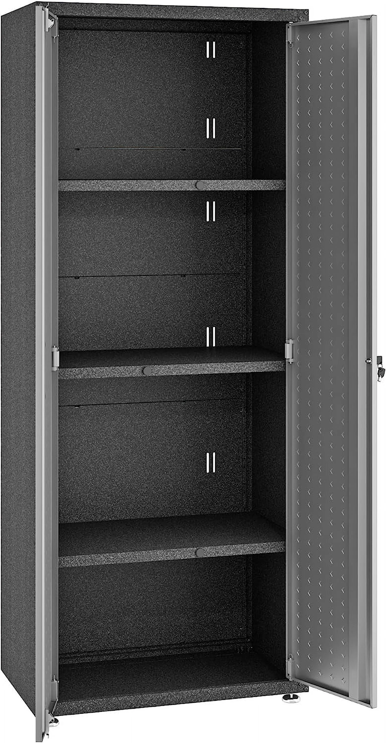 Manhattan Comfort Fortress Standing Cabinet Storage, Black/Gray - Image 5
