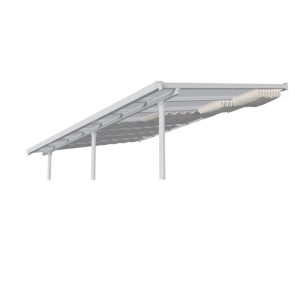 Palram - Canopia Patio Cover Blinds 10' x 10' - White for Feria 10', Olympia, Sierra 10' and Sanremo 10' - Image 15