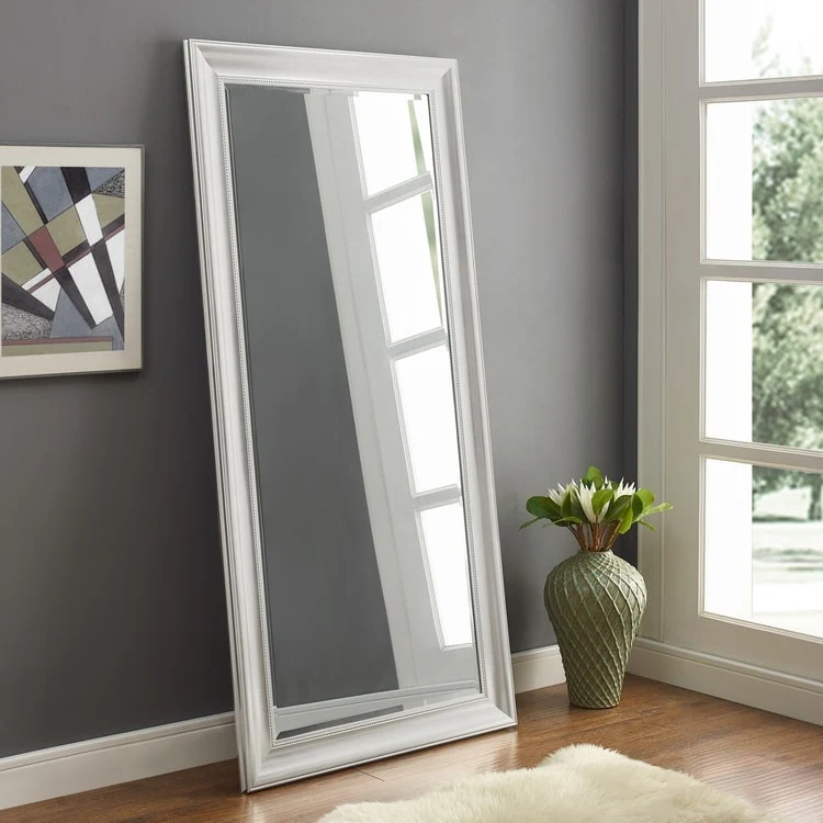 Tall Beaded Full Length Mirror, Oversized Full Body Standing Mirror with Decorative Frame for Bedroom, Dressing Room and Home Decor - Image 12