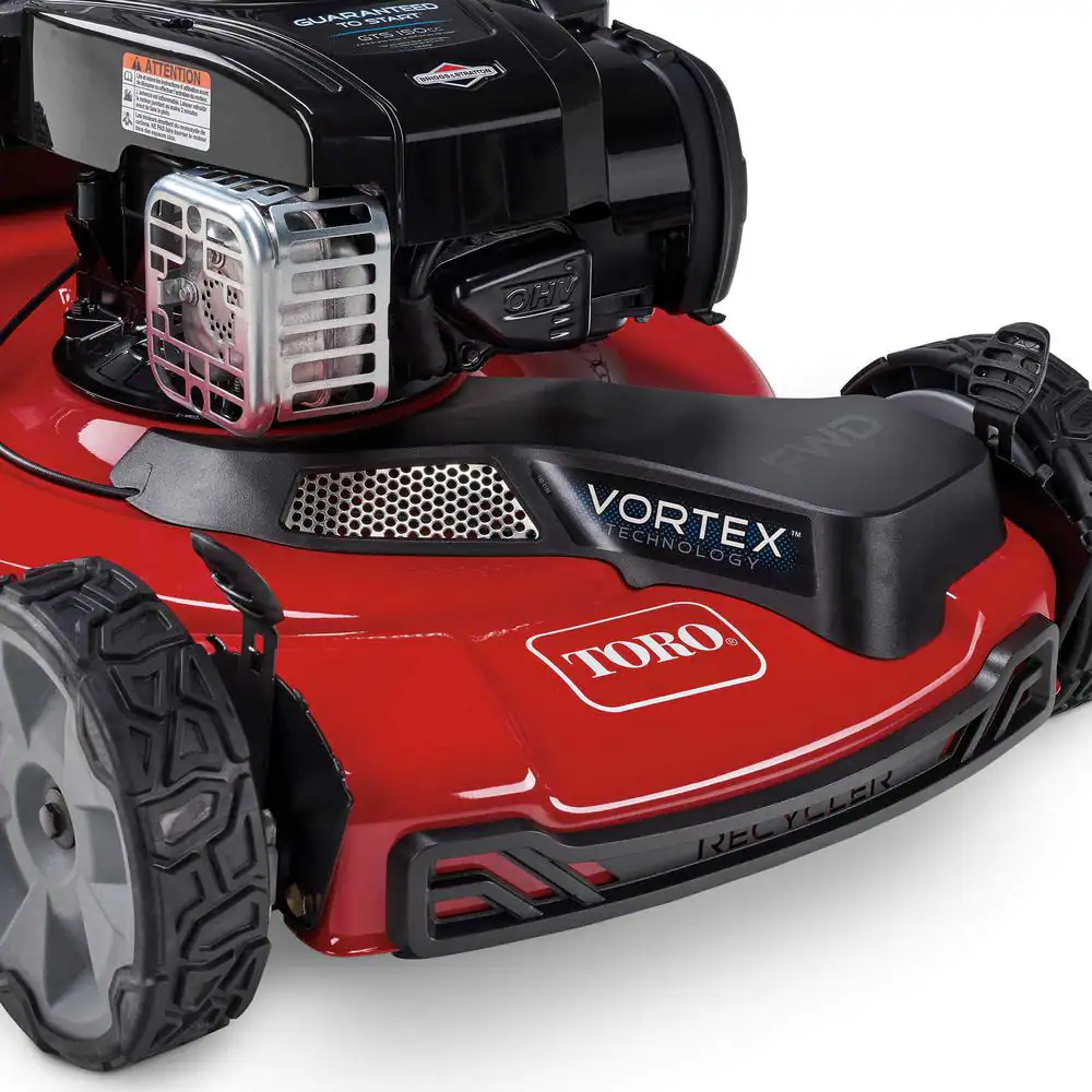 22-Inch High-Wheel Self-Propelled Gas Lawn Mower with Front-Wheel Drive and Grass Bag - Image 4