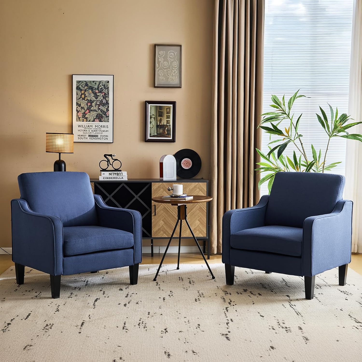 Olive Green Accent Chair, Upholstered Armchair for Living Room - Image 16