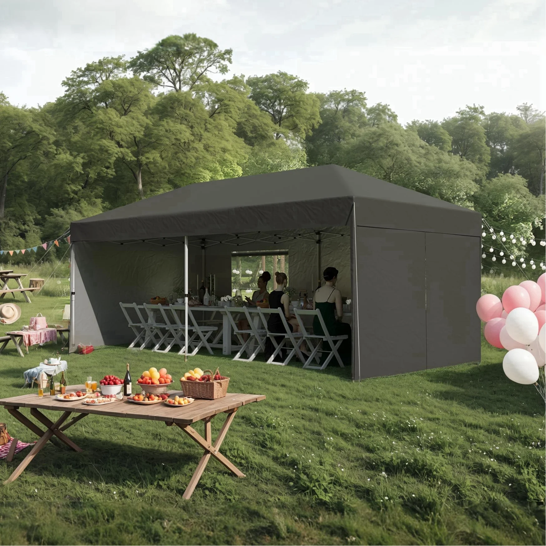 Arigeas Pop Up Canopy Tent 10'x10' with Adjustable Height, Easy Outdoor Sun Shade Shelter for Party, Event, Patio - Image 33