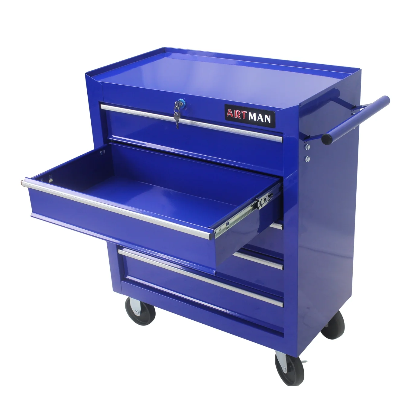 5-Drawer Rolling Tool Chest, Metal Tool Storage Organizer Cart with Locking System and Wheels, Multifunctional Mechanic Tool Cart for Garage, Warehouse, Workshop, Repair Shop, Red - Image 23