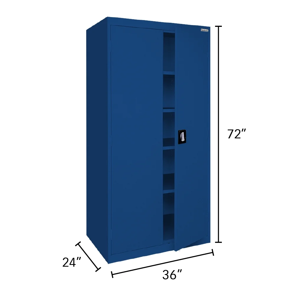 Sandusky Lee 20-Gauge 5-Shelf Welded Steel Freestanding Garage Storage Cabinet, Black - Image 43