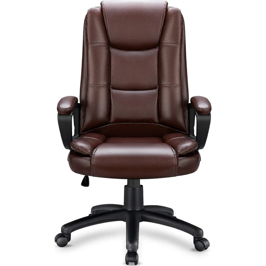 Big and Tall Executive Office Chair, High Back Ergonomic Leather Chair, 400 lb Capacity - Image 3