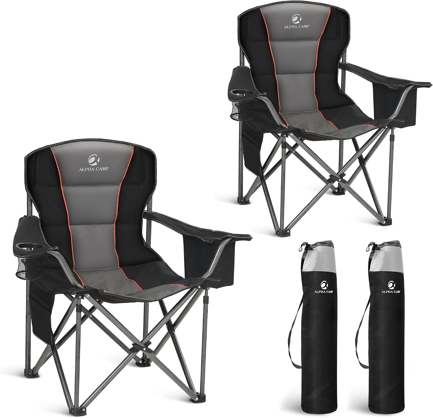 Folding Camping Chair Oversized Heavy Duty Padded Outdoor Chair - Image 8