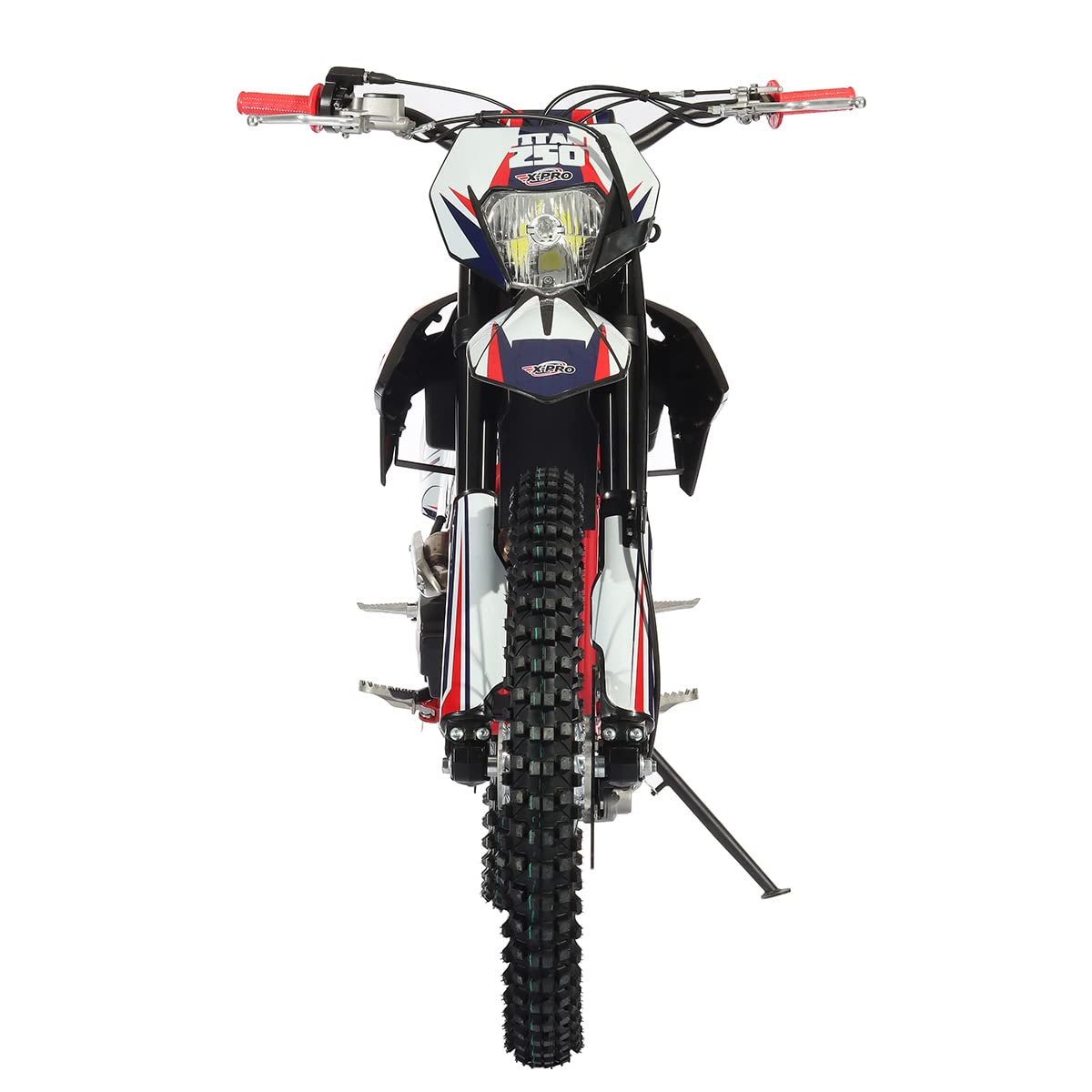 250cc Dirt Bike with LED Light Zongshen Engine Pit Bike Gas Dirt Bikes Adult Pitbike, Big 21"/18" Wheels! - Image 4