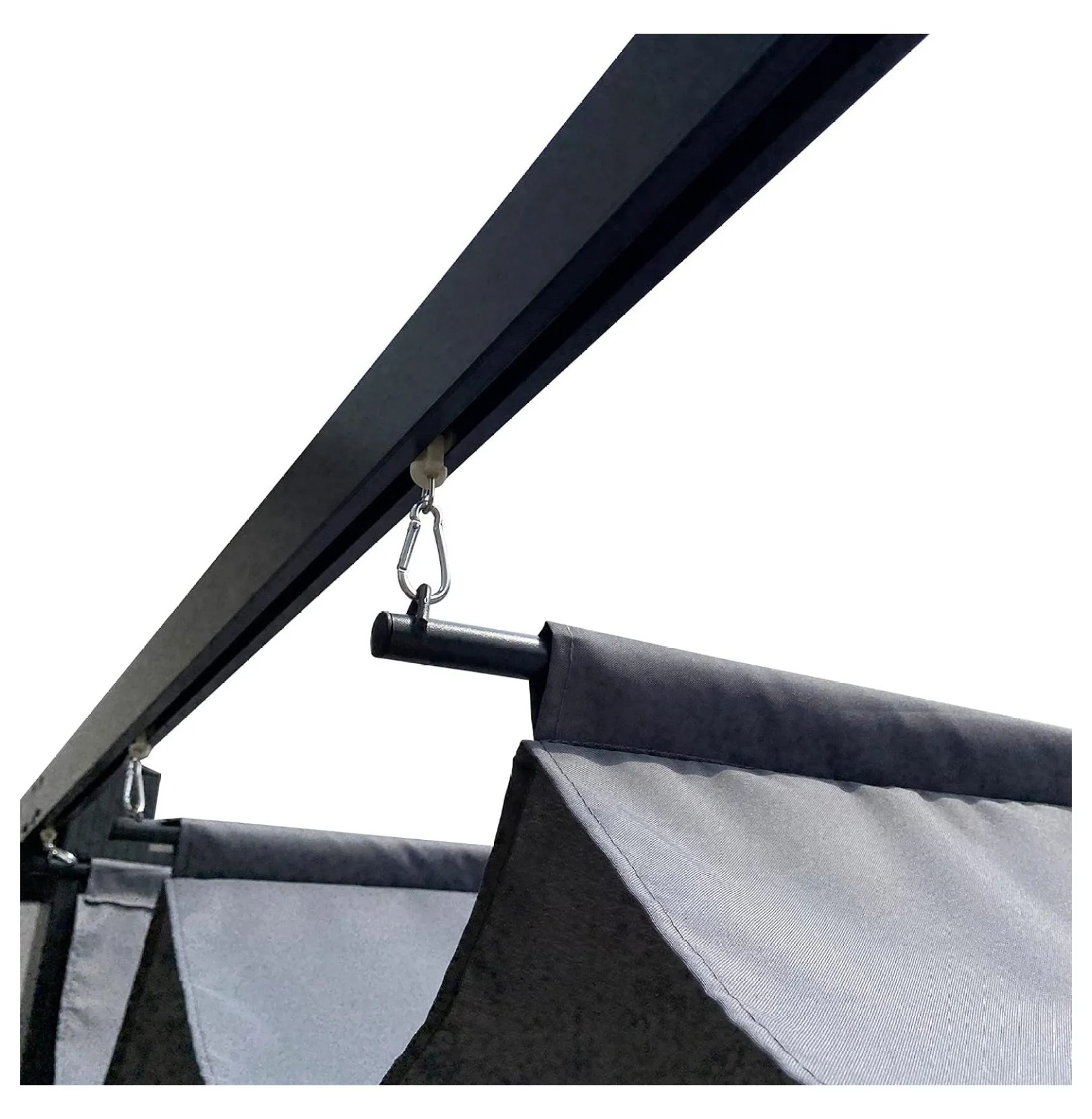 Pergola Replacement Canopy Top Cover - 10x10 Ft Patio Gazebo Shade Cover (Gray) - Weather Resistant Polyester Canopy Only, Metal Frame Not Included - Image 6
