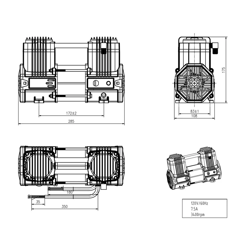 California Air Tools 4710W 1 HP 4.7 Gallon Quiet Air Compressor - Image 13