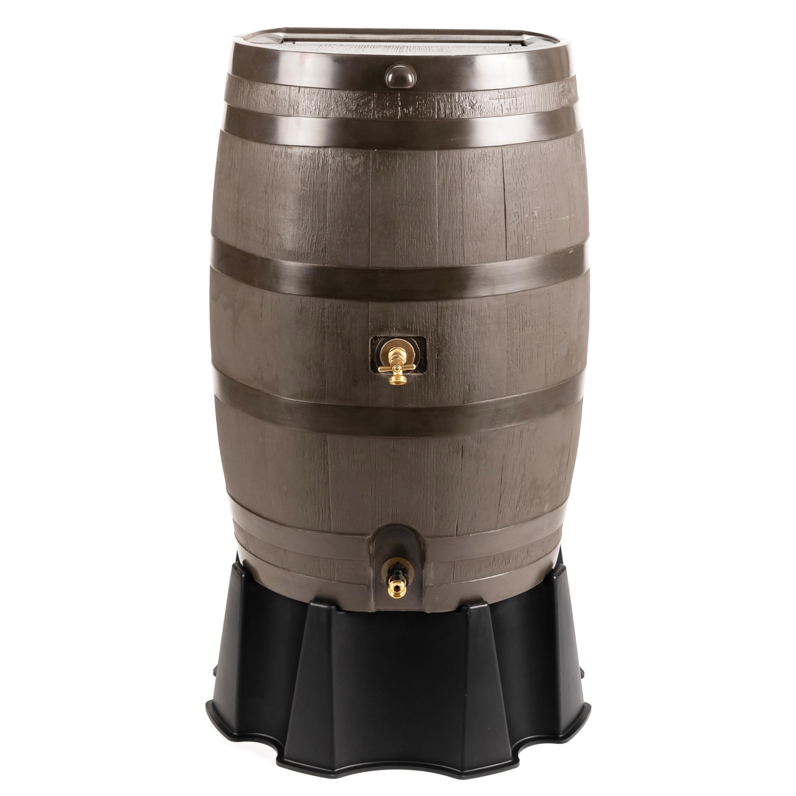 50 Gallon Rain Barrel with Brass Spigot, Large Outdoor Rainwater Collection and Storage Container for Garden - Image 5