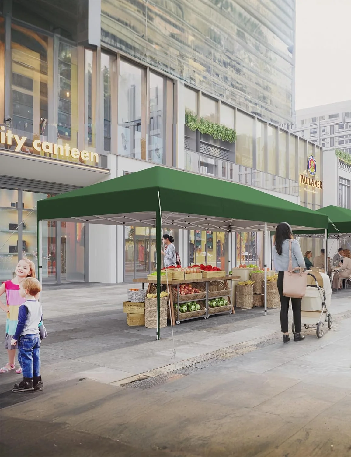 Telyswee 10'x 20' Pop Up Canopy Tent for Parties, Heavy Duty Commercial Canopy Tent Outdoor Vendor Party Tent Waterproof Gazebo Shelter for Patio Outdoor Party Events - Image 9