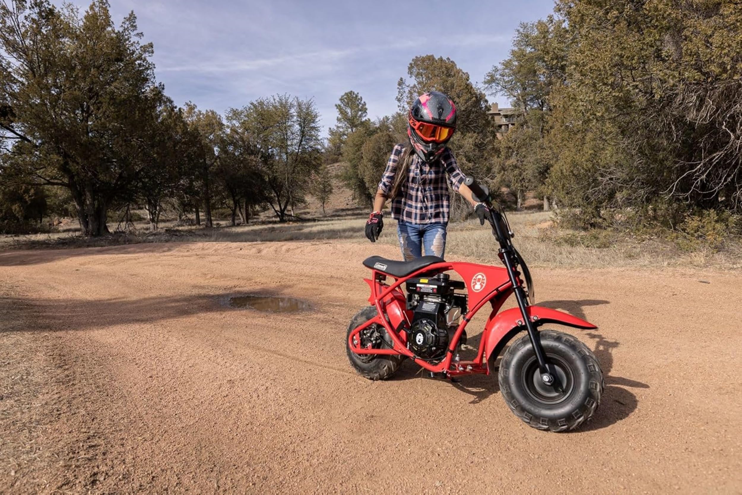 B100 105cc Gas Powered Minibike for Kids and Adults, 1-Cylinder, 4-Stroke, 22 Mph, 150 lbs Maximum Load, Ideal for Off-Road and Trail Riding - Image 6